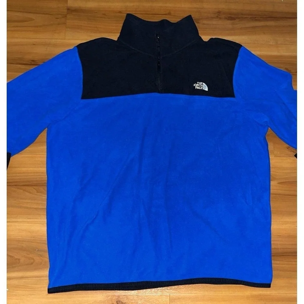 Mens The North Face Quarter Zip Fleece Pullover Jacket